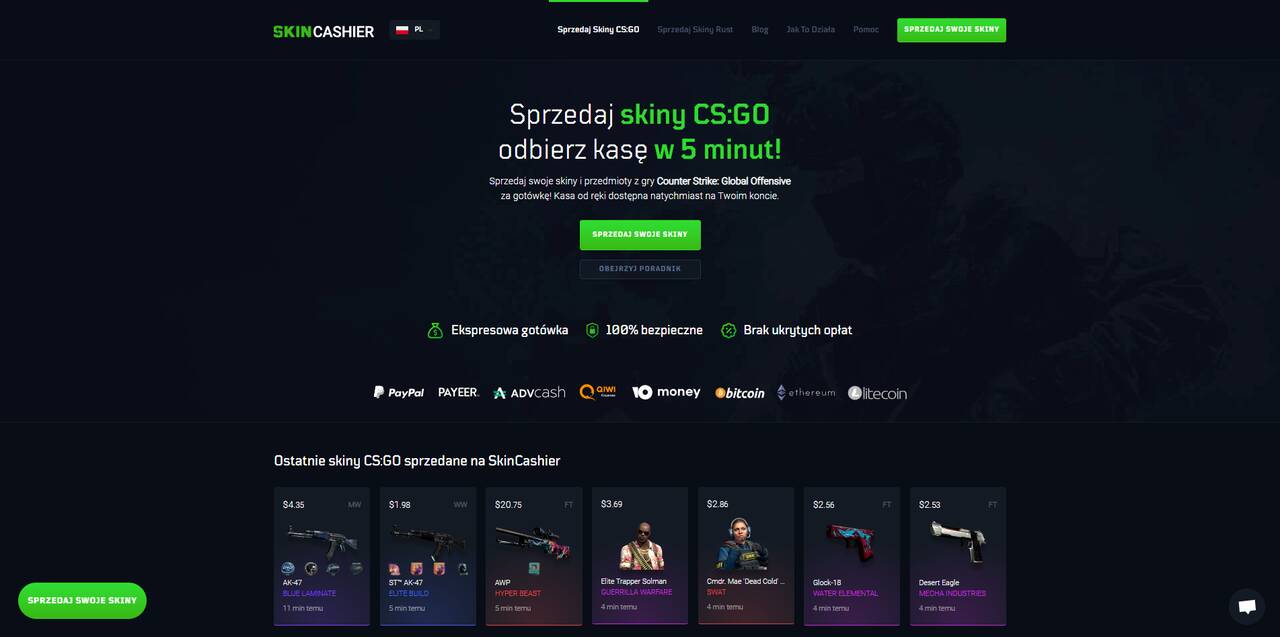 Strony Do Sprzeda Y Skin W Csgo Wymie Skiny Na Kas